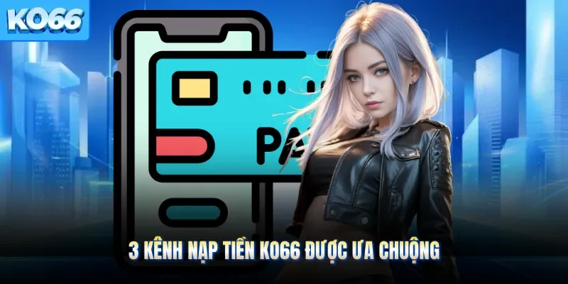 3 kênh nạp tiền KO66 được ưa chuộng