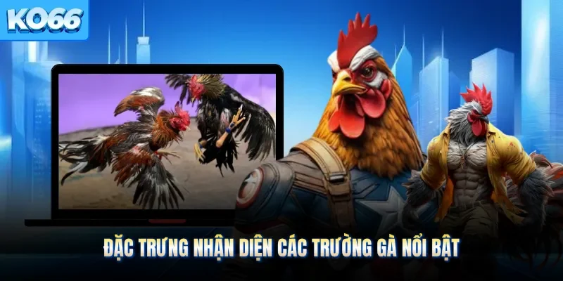 Đặc trưng nhận diện các trường gà nổi bật