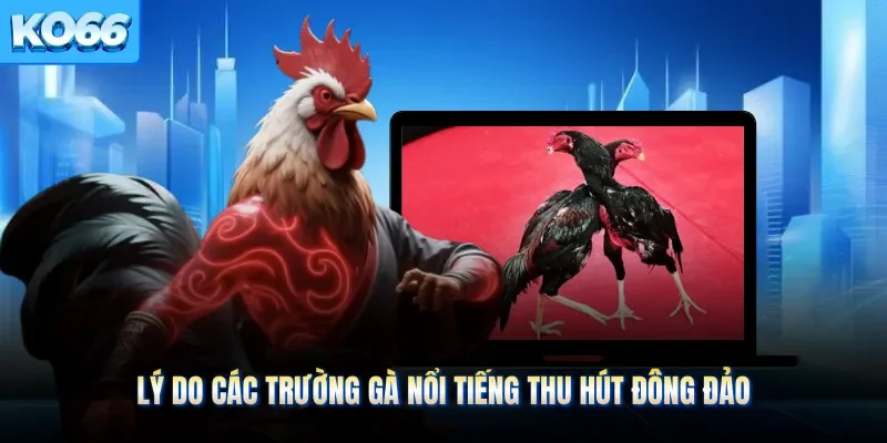 Lý do các trường gà nổi tiếng thu hút đông đảo